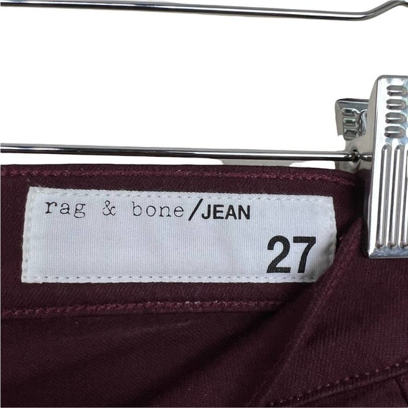 Rag & Bone Skinny Jeans in Port Burgundy Size 27 - Picture 9 of 15